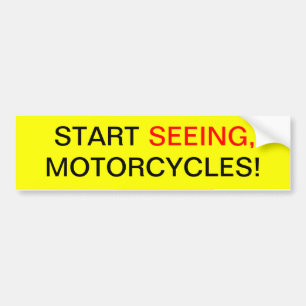 Adesivo Para Carro Comece ver, motocicletas