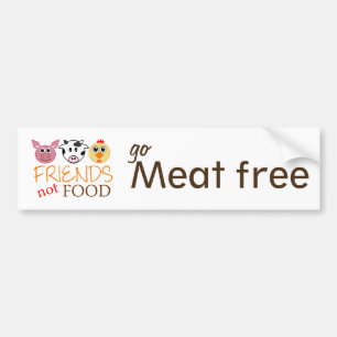 Adesivo Para Carro Comida dos amigos não