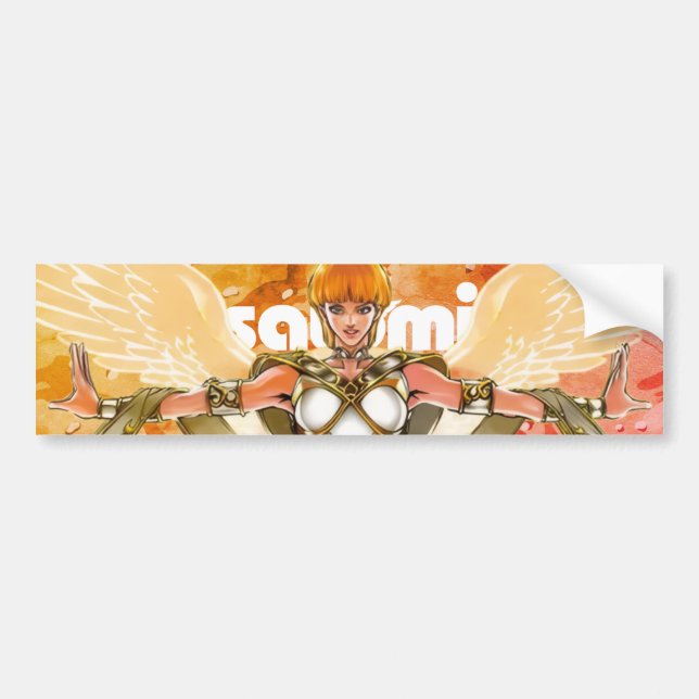 Adesivo Para Carro comitiva satomi Gaurdian Angel Bumper Sticker (Frente)