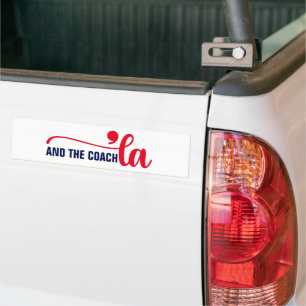 Adesivo Para Carro Comma la & Coach Kamala Harris Coach