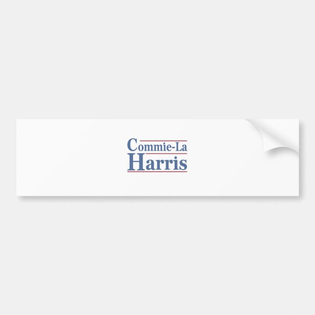 Adesivo Para Carro Commie-La Harris 2024 Funny Anti Kamala Harris (Frente)