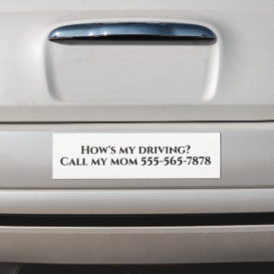 Adesivo Para Carro Como está minha direção Ligue para minha mãe pai p