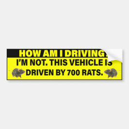 Adesivo Para Carro Como Estou Dirigindo? 700 Ratos Dirigindo 