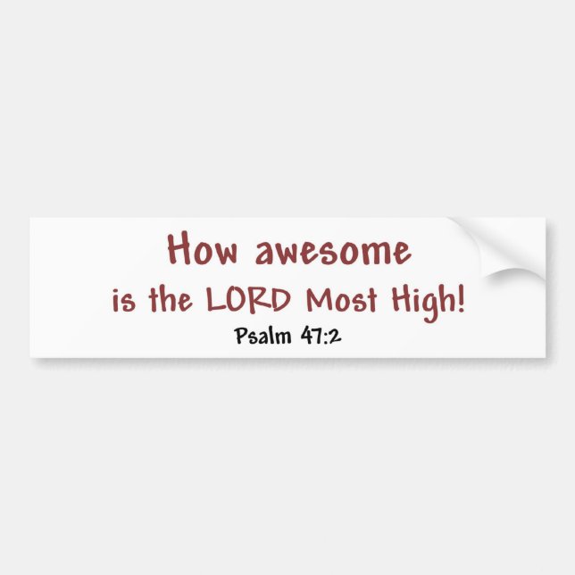 Adesivo Para Carro Como impressionante (branco) (Frente)