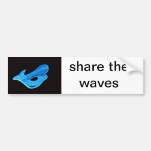 Adesivo Para Carro compartilhe do bumpersticker das ondas