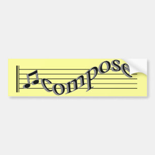 Adesivo Para Carro Compor a música