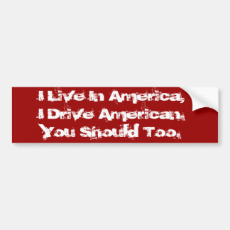 Adesivo Para Carro Compre o americano. - Personalizado no vermelho