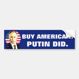 Adesivo Para Carro "Compre o americano. Putin fez" com bandeira