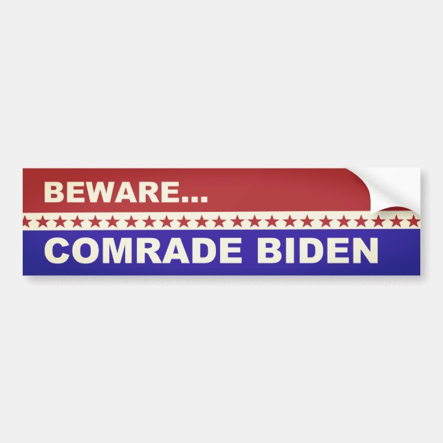 Adesivo Para Carro Comrade Biden (Frente)