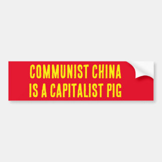 ADESIVO PARA CARRO COMUNISTA CHINA É UM PIG CAPITALISTA.