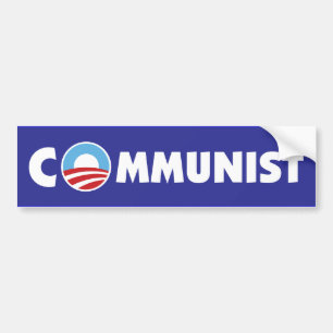 Adesivo Para Carro Comunista de Obama
