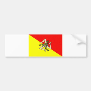 Adesivo Para Carro Condado do sicilia de Italia da bandeira da regiã