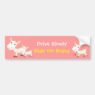 Adesivo Para Carro Conduza caçoa lentamente o autocolante no vidro