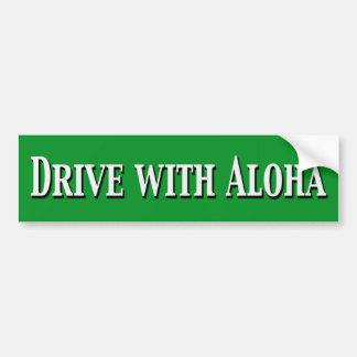 Adesivo Para Carro Conduza com Aloha