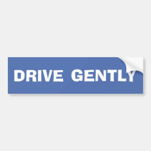 Adesivo Para Carro CONDUZA DELICADAMENTE o autocolante no vidro