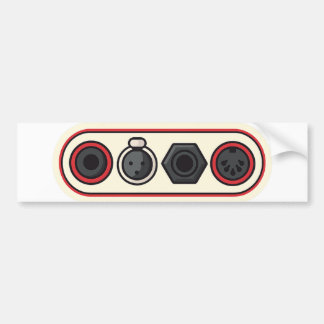 Adesivo Para Carro conectores de áudio Bumper Sticker