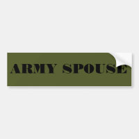 Cônjuge do Exército do Bumper Sticker