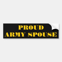 Cônjuge do Exército Orgulhoso do Bumper Sticker