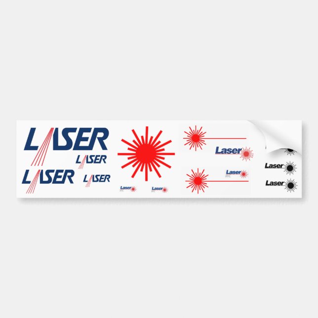Adesivo Para Carro Conjunto de Stickers Laser n°4 (Frente)