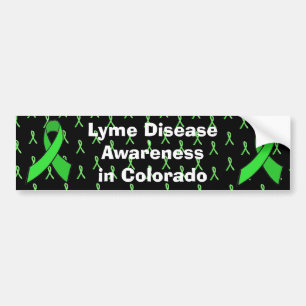 Adesivo Para Carro Consciência da doença de Lyme no Colorado Bumper S
