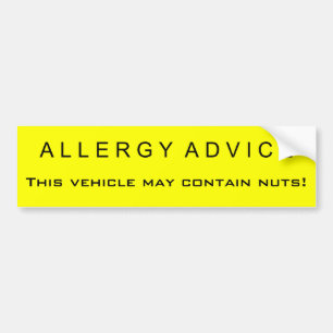 Adesivo Para Carro Conselho da alergia