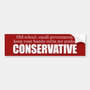 Adesivo Para Carro Conservador Bumpersticker da velha escola