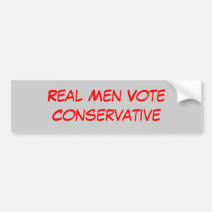 Adesivo Para Carro Conservador real do voto dos homens