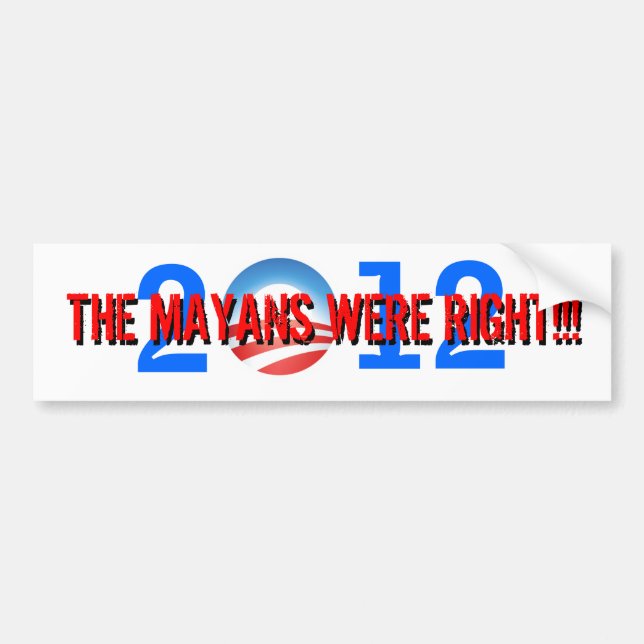 Adesivo Para Carro Conspiração Obama-Maia (Frente)