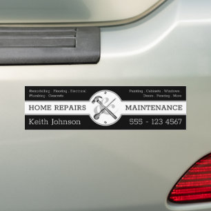 Adesivo Para Carro Construção Profissional Moderna do Handyman Blac
