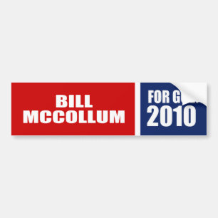 ADESIVO PARA CARRO CONTA MCCOLLUM PARA O GOVERNADOR