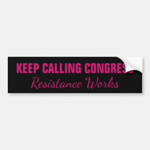 Adesivo Para Carro Continuar Chamando o Congresso de Resistência Fun