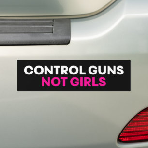 Adesivo Para Carro Controle Armas Não Meninas Aborto Pró-Escolha
