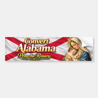 Adesivo Para Carro Converta Alabama! Reze o Terço