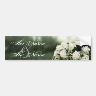 Adesivo Para Carro Convites de Casamento Elegantes