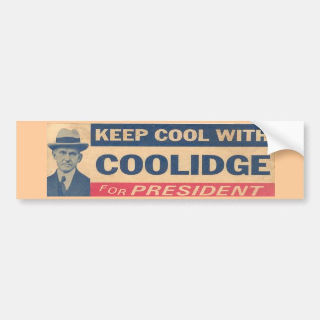 Adesivo Para Carro Coolidge para o presidente Etiqueta (Frente)