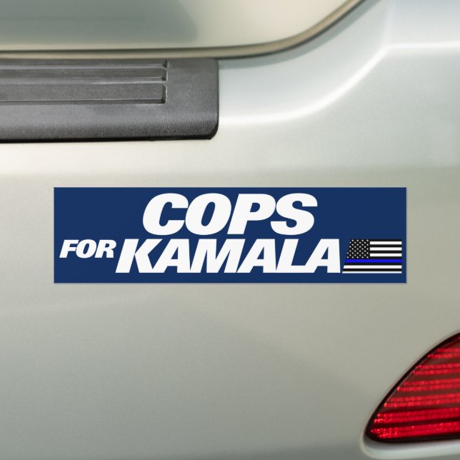 Adesivo Para Carro Cops para Kamala Harris 2024 (No carro)