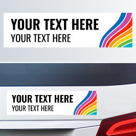 Adesivo Para Carro Cor Personalizada Colorida Onda Arco-íris