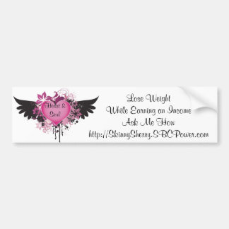 Adesivo Para Carro Coração & alma da equipe