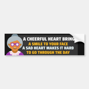 ADESIVO PARA CARRO CORAÇÃO CHEERFUL