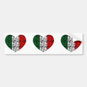 Adesivo Para Carro Coração de Italia