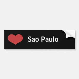 Adesivo Para Carro Coração Sao Paulo