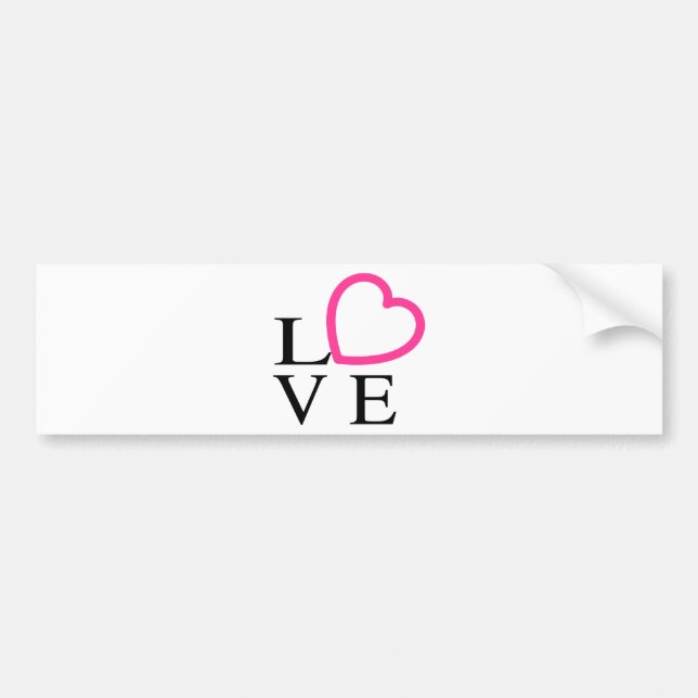 Adesivo Para Carro Corações de Amor (Frente)