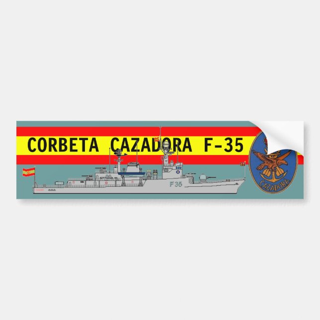 ADESIVO PARA CARRO CORBETA CAZADORA F-35 (Frente)