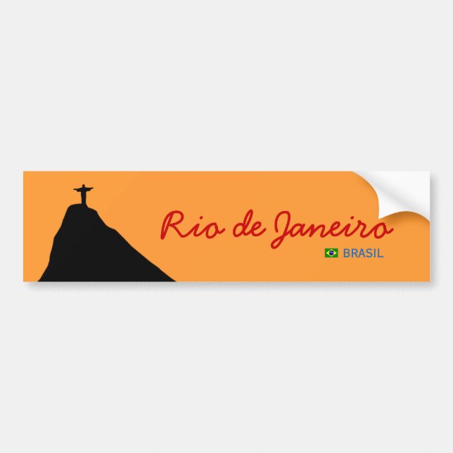 Adesivo Para Carro corcovado - RJ - Brasil (Frente)