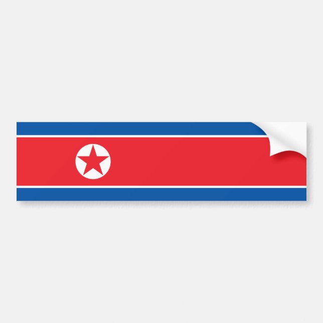 Adesivo Para Carro Coreia do Norte/bandeira coreana (Frente)