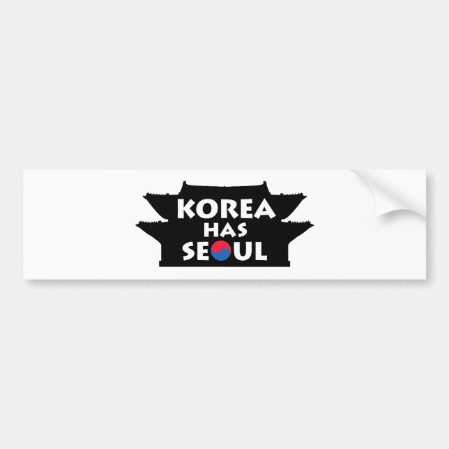 Adesivo Para Carro Coreia tem Seul (Frente)