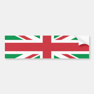 Adesivo Para Carro Cores de Natal Union Jack