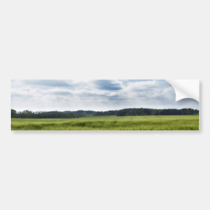Adesivo Para Carro Cornfields Verdes e Céu Azul