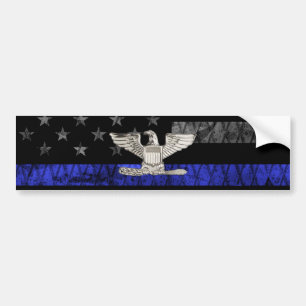 Adesivo Para Carro Coronel Thin Blue Line - Sinalizador de Distância