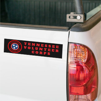 Adesivo Para Carro Corpo de Voluntários do Tennessee 